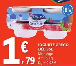 E.Leclerc Iogurte grego délisse promoção