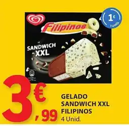 E.Leclerc gelado sandwich xxl filipinos promoção