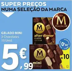 E.Leclerc gelado mini magnum promoção