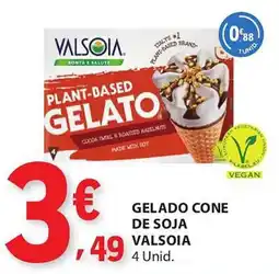 E.Leclerc Gelado cone de soja valsoia promoção