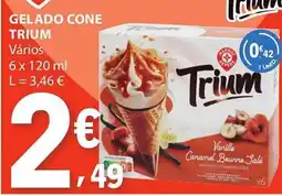 E.Leclerc gelado cone trium promoção