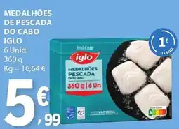 E.Leclerc medalhões de pescada do cabo iglo promoção