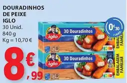 E.Leclerc Douradinhos de peixe iglo promoção