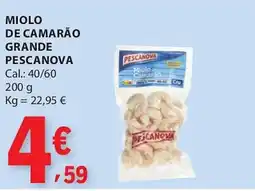 E.Leclerc miolo de camarão grande pescanova promoção