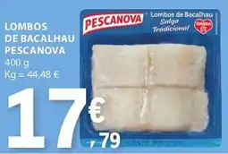 E.Leclerc Lombos de bacalhau pescanova promoção