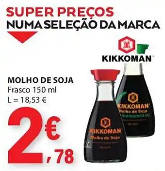 E.Leclerc molho de soja kikkoman promoção