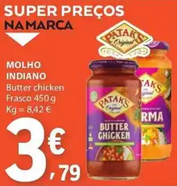 E.Leclerc Pataks molho indiano butter chicken promoção