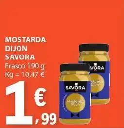 E.Leclerc Mostarda dijon savora promoção
