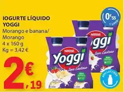 E.Leclerc Yogurte líquido yoggi promoção