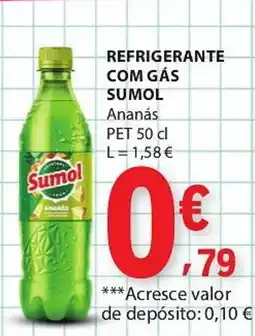 E.Leclerc Refrigerante com gás sumol ananás promoção