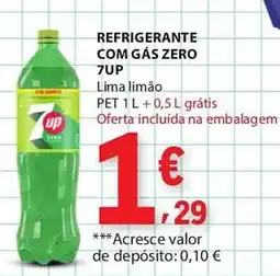 E.Leclerc Refrigerante com gás zero 7up lima limão promoção