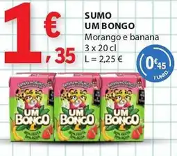 E.Leclerc sumo um bongo morango e banana promoção