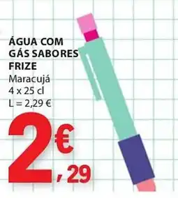 E.Leclerc Água com gás sabores frize maracujá promoção