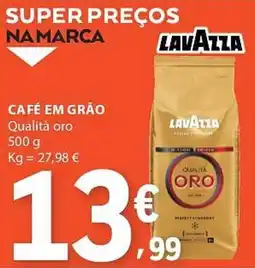 E.Leclerc Café em grão lavazza qualita oro promoção