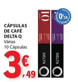 E.Leclerc Cápsulas de café delta q promoção