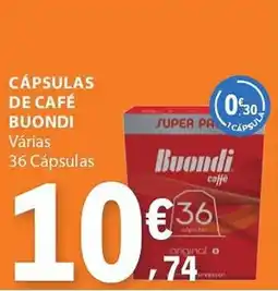 E.Leclerc Cápsulas de café buondi promoção