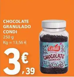 E.Leclerc Chocolate granulado condi promoção