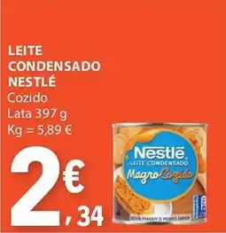 E.Leclerc Leite condensado nestlé cozido promoção