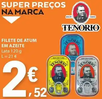 E.Leclerc Filete de atum em azeite tenorio promoção