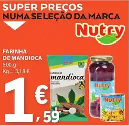 E.Leclerc Farinha de mandioca nutry promoção