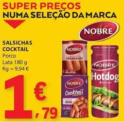 E.Leclerc nobre salsichas cocktail promoção