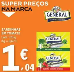 E.Leclerc General sardinhas em molho de tomate promoção