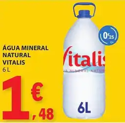 E.Leclerc Água mineral natural vitalis promoção