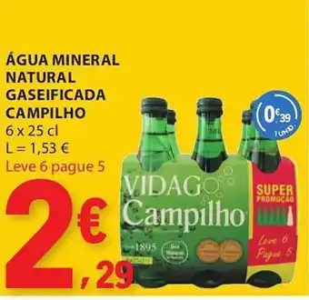 E.Leclerc Água mineral natural gaseificada campilho promoção