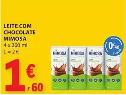 E.Leclerc Leite com chocolate mimosa promoção