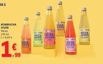 E.Leclerc Kombucha Viver promoção