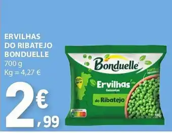E.Leclerc Ervilhas do ribatejo bonduelle promoção