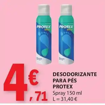E.Leclerc desodorizante para pés protex promoção