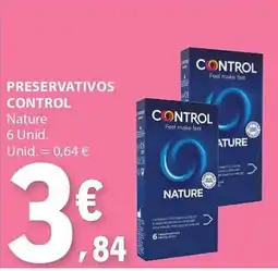 E.Leclerc preservativos control nature promoção
