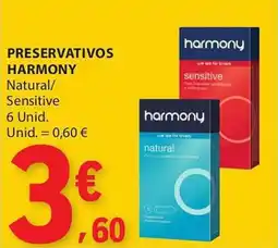 E.Leclerc Preservativos harmony natural/sensitive promoção