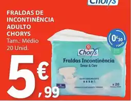 E.Leclerc Fraldas de incontinência adulto chorys promoção