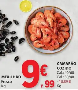E.Leclerc Camarão cozido promoção