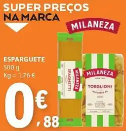 E.Leclerc Esparguete milaneza promoção