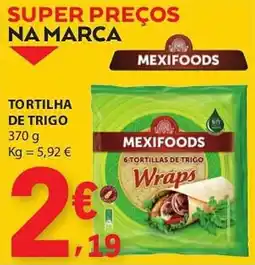 E.Leclerc Tortilha de trigo mexifoods promoção