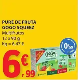 E.Leclerc Puré de fruta gogo squeeze promoção