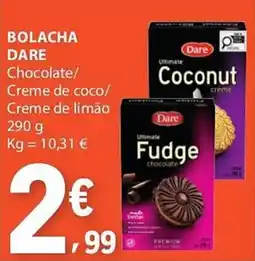 E.Leclerc Bolacha dare chocolate/creme de coco/creme de limão promoção