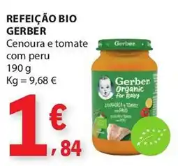 E.Leclerc refeição bio gerber cenoura e tomate com peru promoção