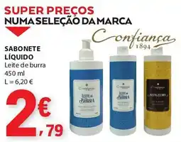 E.Leclerc Sabonete líquido leite de burra confiança 1894 promoção