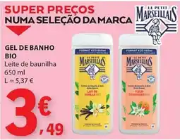 E.Leclerc Gel de banho bio leite de baunilha le petit marseillais promoção