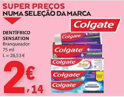 E.Leclerc Colgate dentífrico sensation branqueador promoção