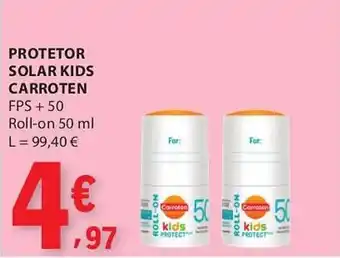 E.Leclerc protetor solar kids caroten promoção