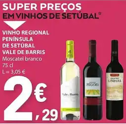 E.Leclerc Vinho regional península de setúbal vale de barris moscatel branco promoção