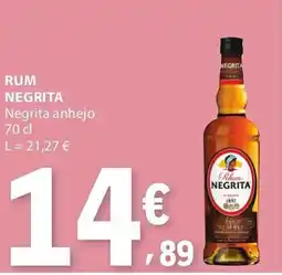 E.Leclerc rum negrita promoção