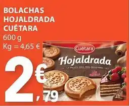 E.Leclerc bolachas hojaldra cuétara promoção