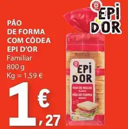 E.Leclerc Pão de forma com côdea epi d'or familiar promoção
