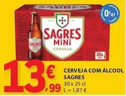 E.Leclerc Cerveja com álcool sagres promoção